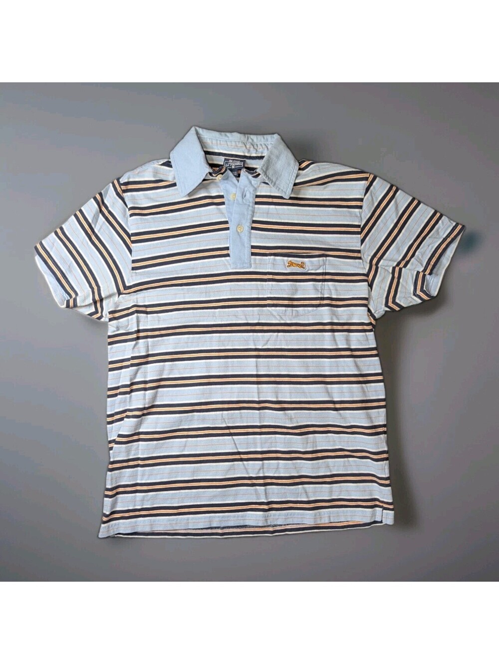 Le Tigre Stripe Polo Blue Medium Y2K